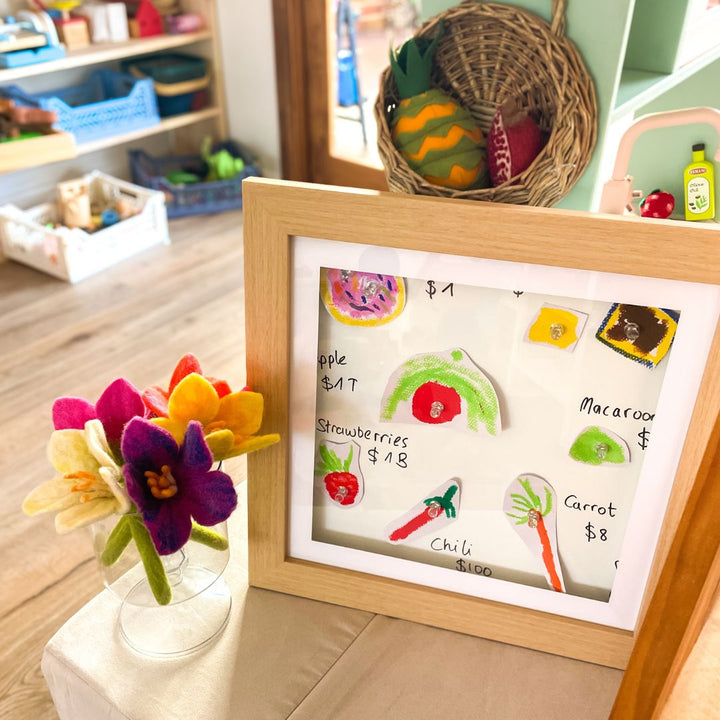 Square 30cms Brilliant Frame | Picture Frame + Magnetic Whiteboard