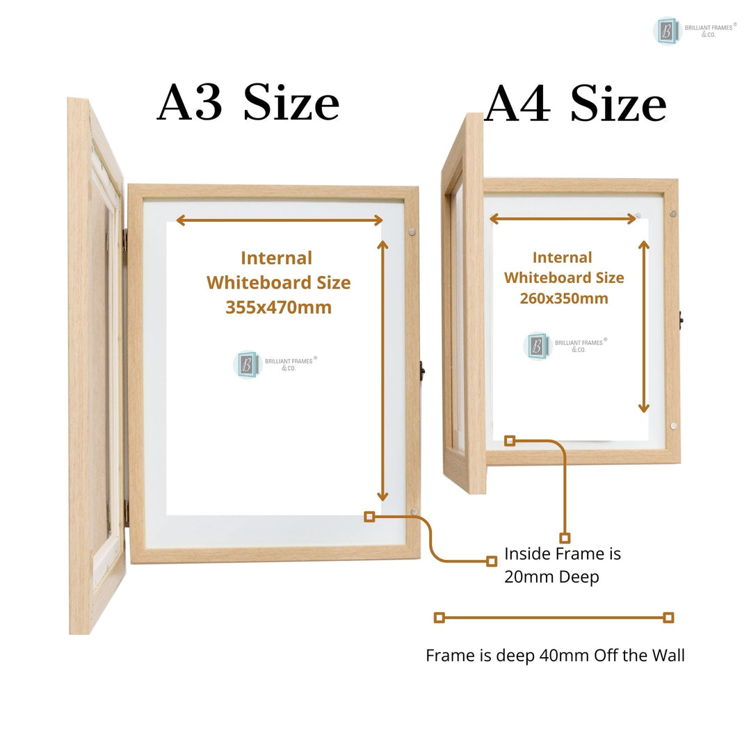 BUNDLE - 2 x A4 + 2 x A3 Brilliant Frames