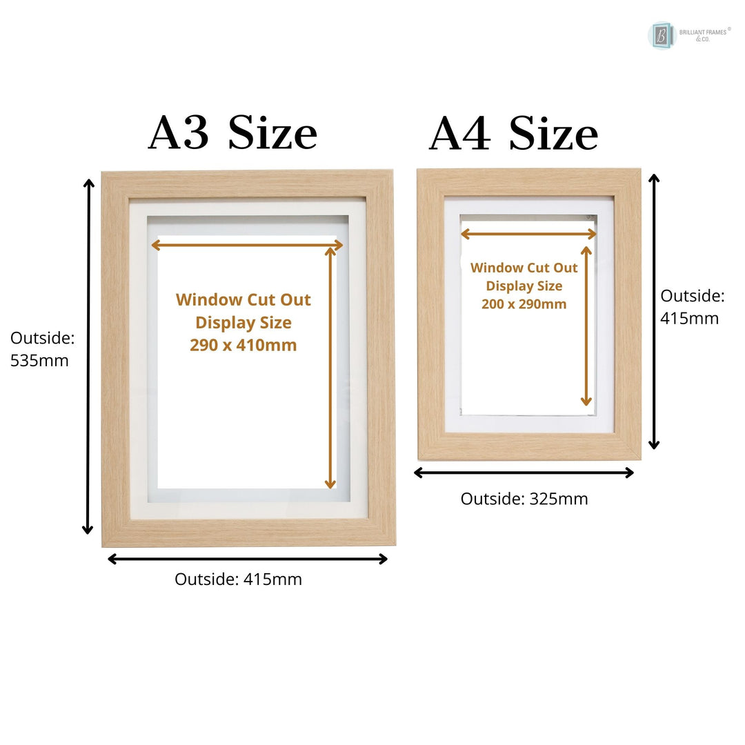 BUNDLE - 2 x A4 + 2 x A3 Brilliant Frames