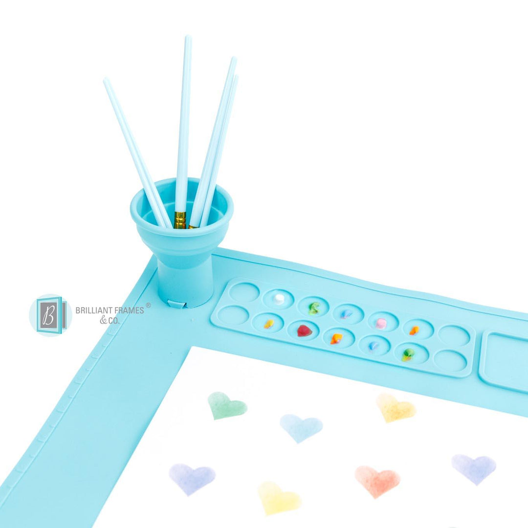 Brilliant Silicone Art Mat + Paint Brush Set - Brilliant Frames & Co