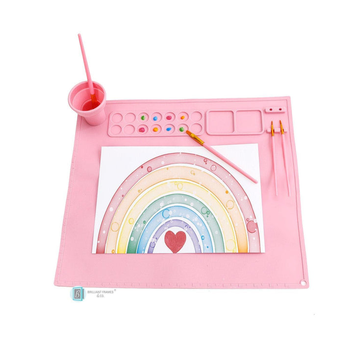 Brilliant Silicone Art Mat + Paint Brush Set - Brilliant Frames & Co