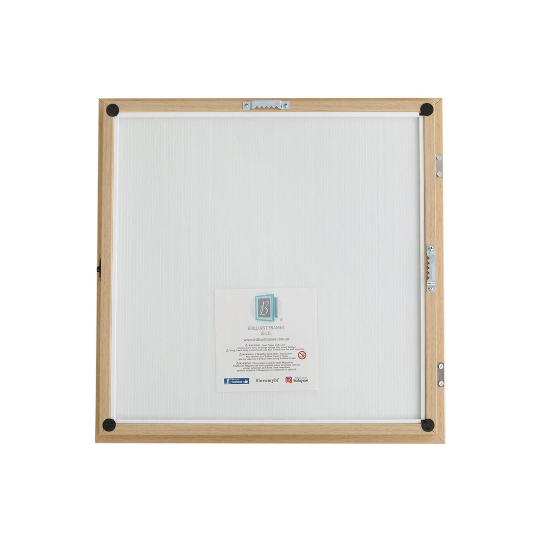 Square 30cms Brilliant Frame | Picture Frame + Magnetic Whiteboard - Brilliant Frames & Co